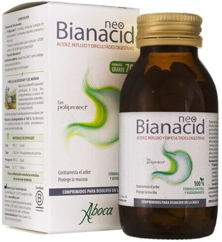 Aboca Neobianacid Heartburn and Reflux 70 Tablets
