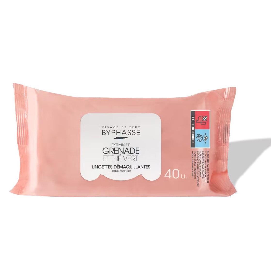 Byphasse 40 Granate und Grüner Tee Makeup Entferner Tücher (Reinigungstücher Gesicht) (49958929)