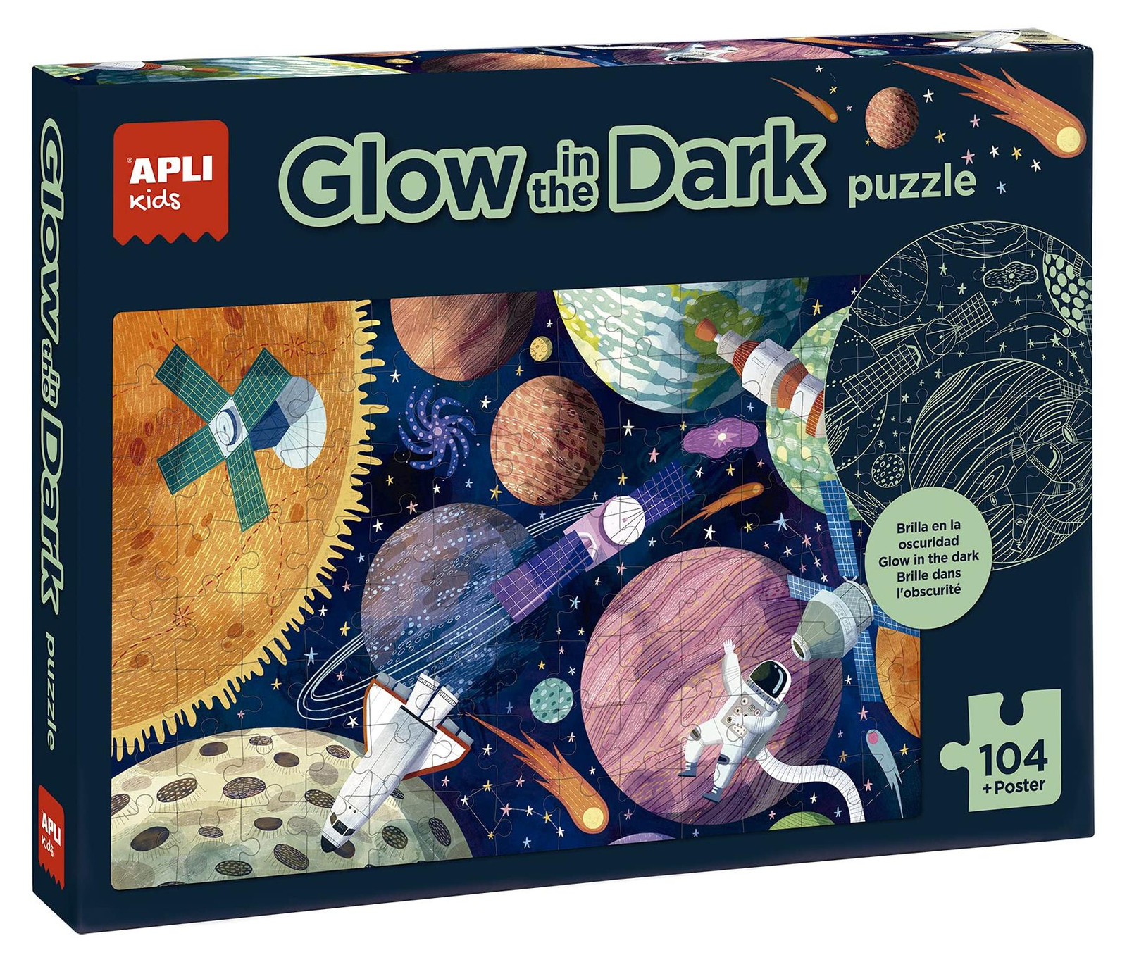 APLI Kids 18812 Ruimte Puzzel met 104 stukjes voor 5 jaar