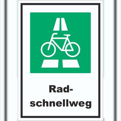 HB-Druck Radschnellweg Aufkleber A3 (297x420mm)