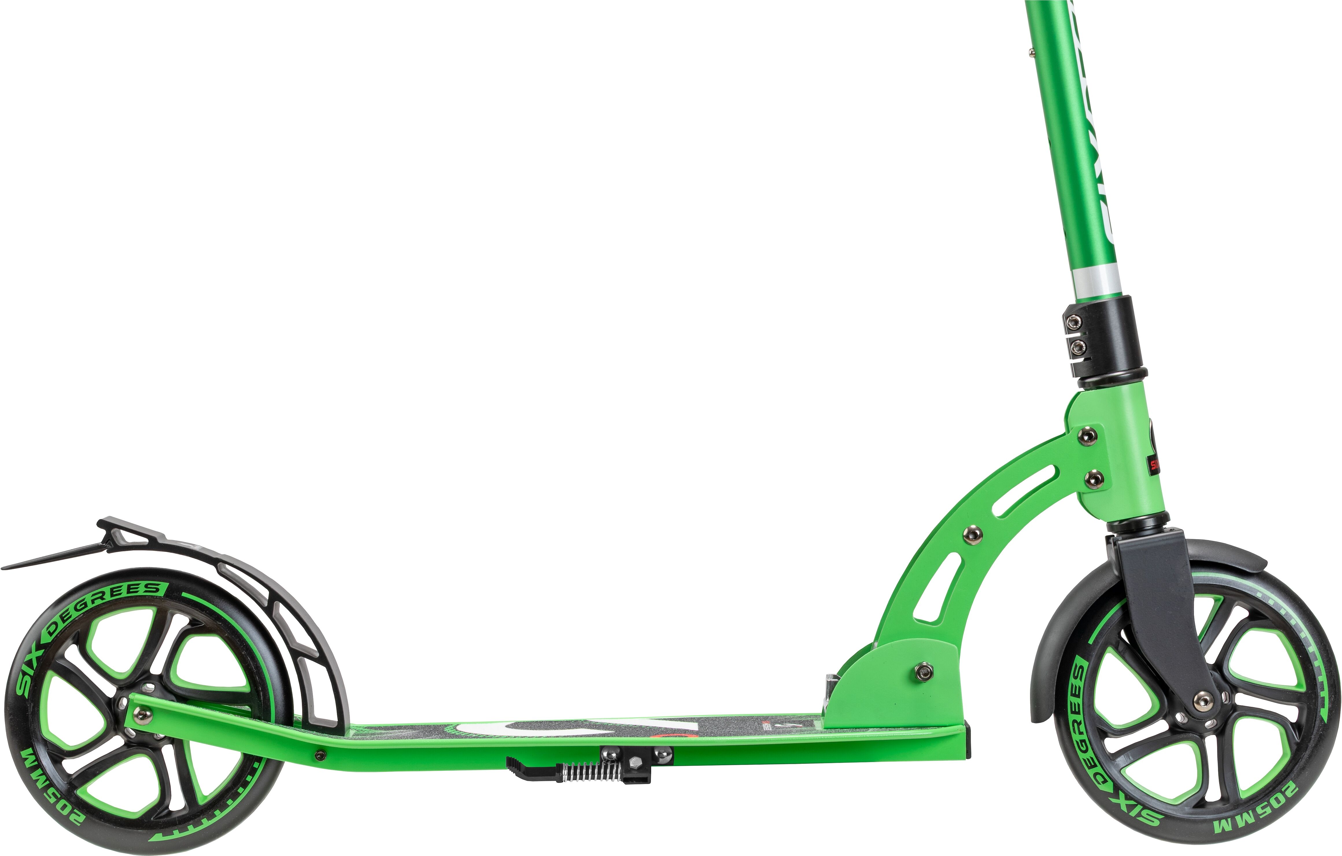 Scooter SIX DEGREES "Aluminium Scooter 205 mm", hellgrün, Roller, KinderB:45cm L:93,5cm, Scooter, B:45cm L:93,5cm hellgrün Einheitsgröße