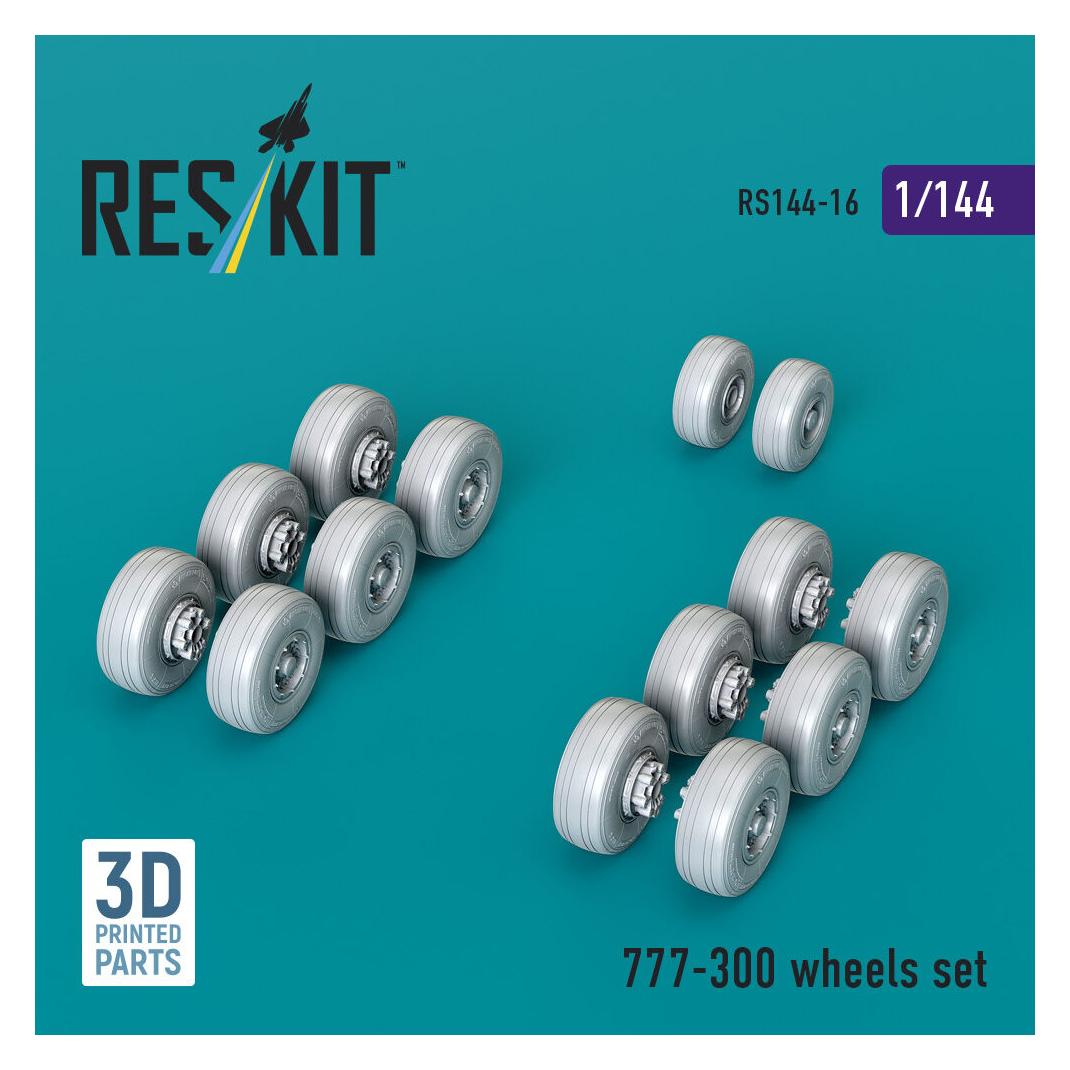 ResKit 777-300 wheels set (3D printed) (RS144-0016)