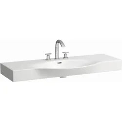 LAUFEN Palace Waschtisch 8117040001041 120 x 51 cm, ungeschnitten, weiß, 1 Hahnloch