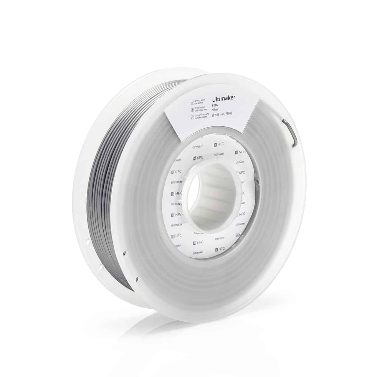Ultimaker PETG - 2.85 mm - 750 g - Silver 227326