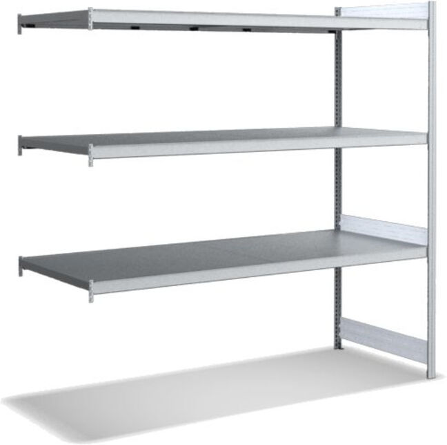 Bito Grande étagère étagère étagère étagère supplémentaire / 350kg 1999x2016x824 3 niveaux étagère galvanisée (C1256-0021)