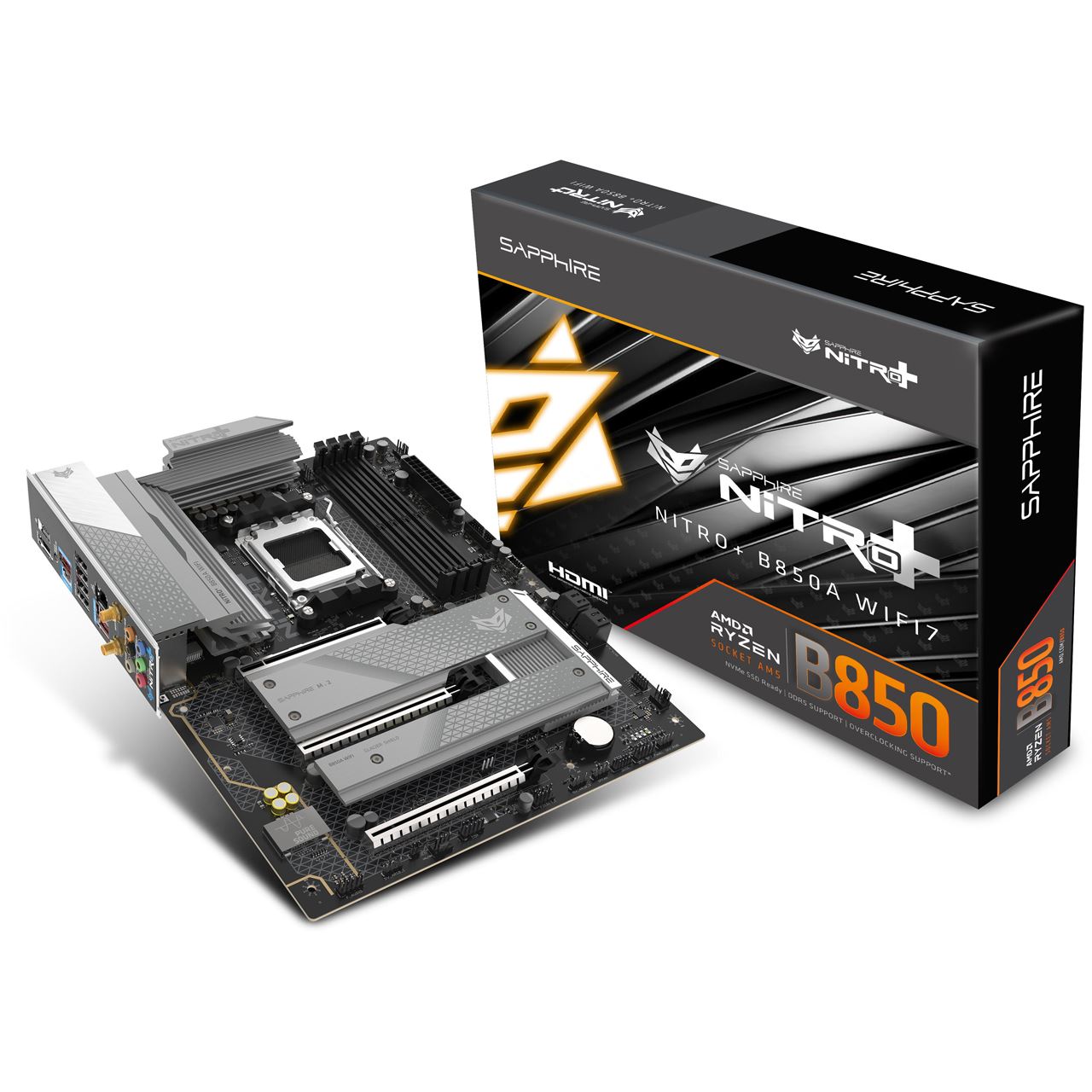 Sapphire Nitro+ B850A WIFI 7 AMD B850 So.AM5 DDR5 ATX Retail