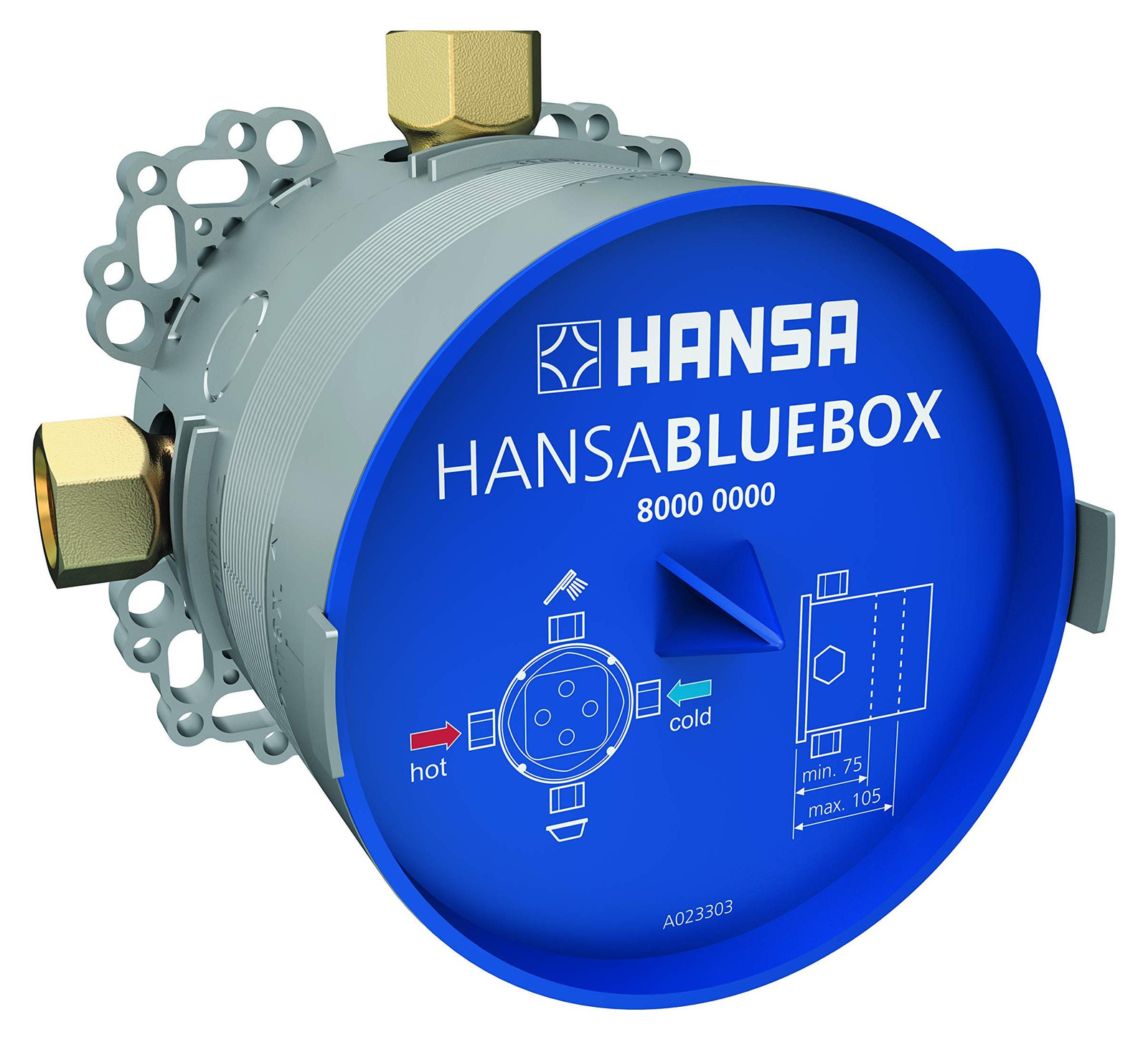 Dripio Inbouwdoos Multifix blauw met terugstroombeveiliging zonder voorvergrendeling