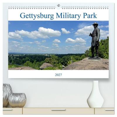 Gettysburg Military Park (hochwertiger Premium Wandkalender 2027 DIN A2 quer), Kunstdruck in Hochglanz
