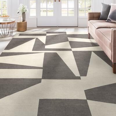 Well Woven Apollo Elemental Canyon Geometric Low Pile Area Rug
