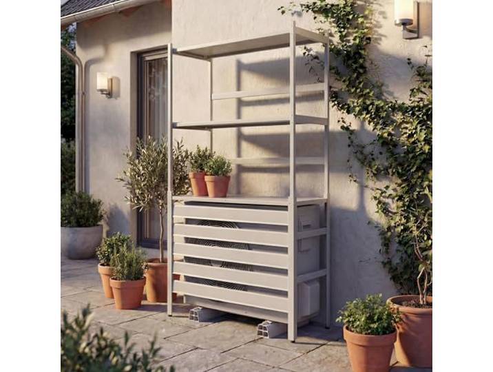 Mendler Verkleidung für Klimaanlage/Wärmetauscher HWC-P95 - grau-weiß