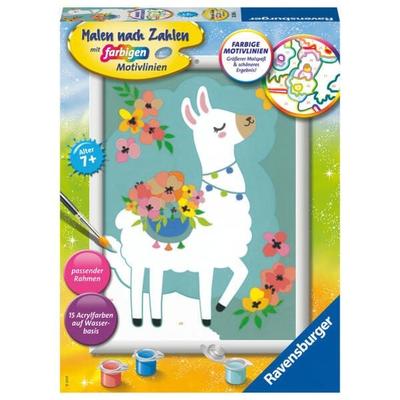 CreArt, Malen nach Zahlen Kinder - No Probllama