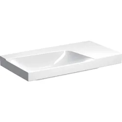 Geberit Xeno 2 Waschtisch, Ablagfläche rechts, ohne Hahnloch, ohne Überlauf, 90x48 cm weiß mit KeraTect, 500534011, 500.534.01.1