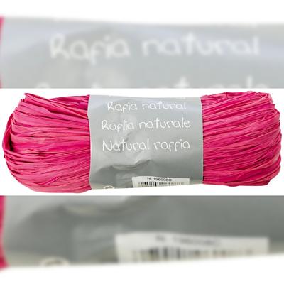 Clairefontaine 8x Geschenkband aus natürlichem Bast 50g - Opernrot 196008C