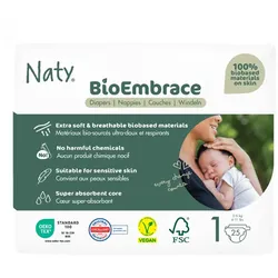 BioEmbrace Windel Gr.1 | 2-5kg 25Stk