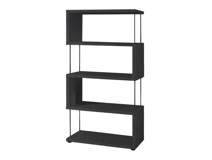 Regal STEVEN 66 x 126 cm Dekor schwarz