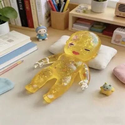JoyToys Kawaii Squishy Toy Baby Stress Relief Fidget Toy Slow Rising Sensory Squeeze yellow 14cm