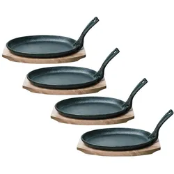 Casativo Set Profi Servierpfanne, Pfannenset + Topfset, Schwarz
