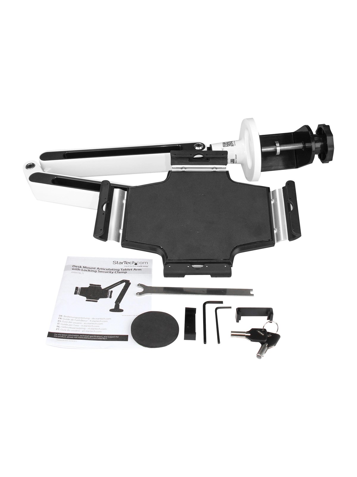 StarTech.com Desk-Mount Tablet Stand - Articulating Arm - For iPad or Android - justerbar arm