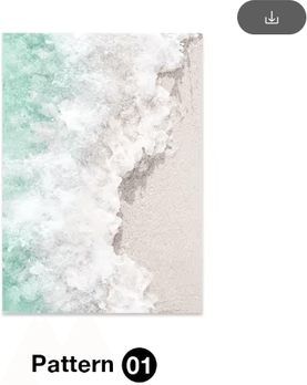 Inspire Picks Tropical Ocean Shell Canvas Wall Art Summer Coastal Living Room Decor 1 50x70cm No Frame