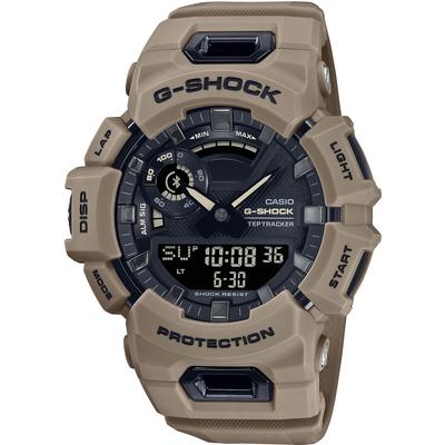 Smartwatch CASIO G-SHOCK "GBA-900", braun (hellbraun, hellbraun), Smartwatches, Herren, Smartwatch, Armbanduhr,Herren,Bluetooth,Schrittzähler,digital, bis 20bar wasserd.