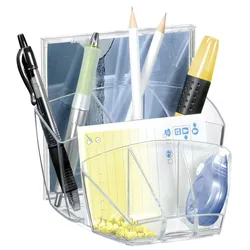 cep Stiftehalter 14,3 x 15,8 x 9,3 cm schwarz-transparent