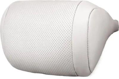 Inspired Living Luxury Nappa Leather Car Neck Pillow For Breathable Headrest Support c