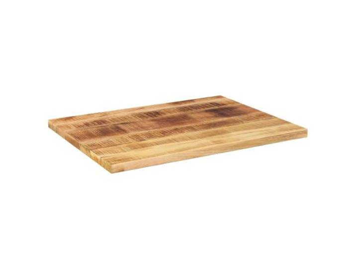 Tischplatte für Mango Tischplatte, Rechteckig, 90x60x2,5 cm, Rohholz Mangoholz, rustikaler Charme, leichte Reinigung, universelle Kompatibilität, einzigartige Maserung