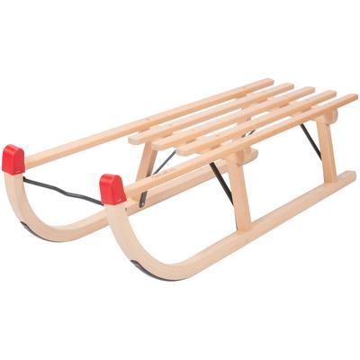 Schlitten COLINT "Alpina Fun - Davos 100 cm", braun (buche), SchlittenB:32,5cm H:25cm L:100cm, Buchenholz, B:32,5cm H:25cm L:100cm