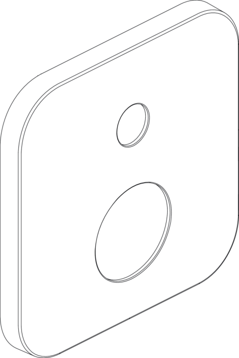 Ideal Standard f.Badearmatur UP, 165x165mm, F961114AA Chrom