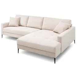 BOOOM Ecksofa Summer Cord Cream