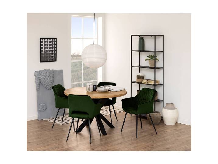 Regal V Eisen, pulverbeschichtet Schwarz 70 x 185 x 30cm