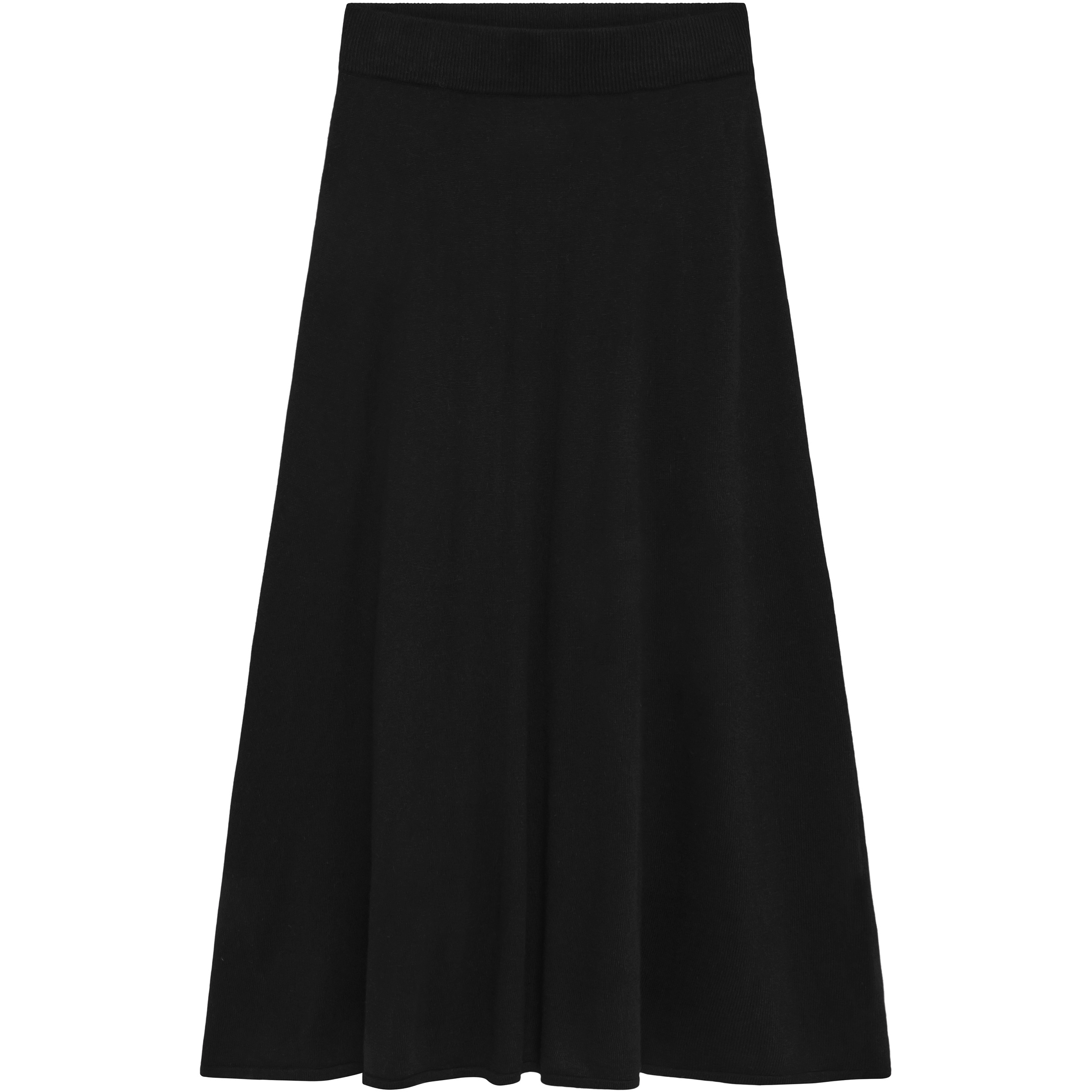 KnowledgeCotton Apparel Cashmere Rock Damen Röcke schwarz Größe XS Lifestyle Hautfreundlich