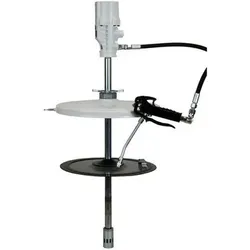 Druckluft-Abschmiergerät PS50 mit Schlauch 4m, Druck 400 bar, Fettfolgedeckel für ø 360-405 mm