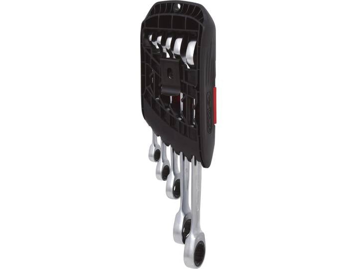 KS TOOLS GEARplus Ratschenringmaulschlüssel-Satz\, umschaltbar\, 5-tlg. 8-19mm (503.4605)