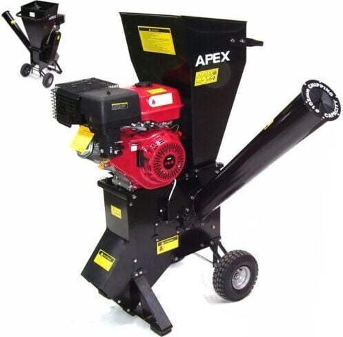 Apex benzine aangedreven tuinhakselaar en houtversnipperaar met 102 mm hakseldiameter