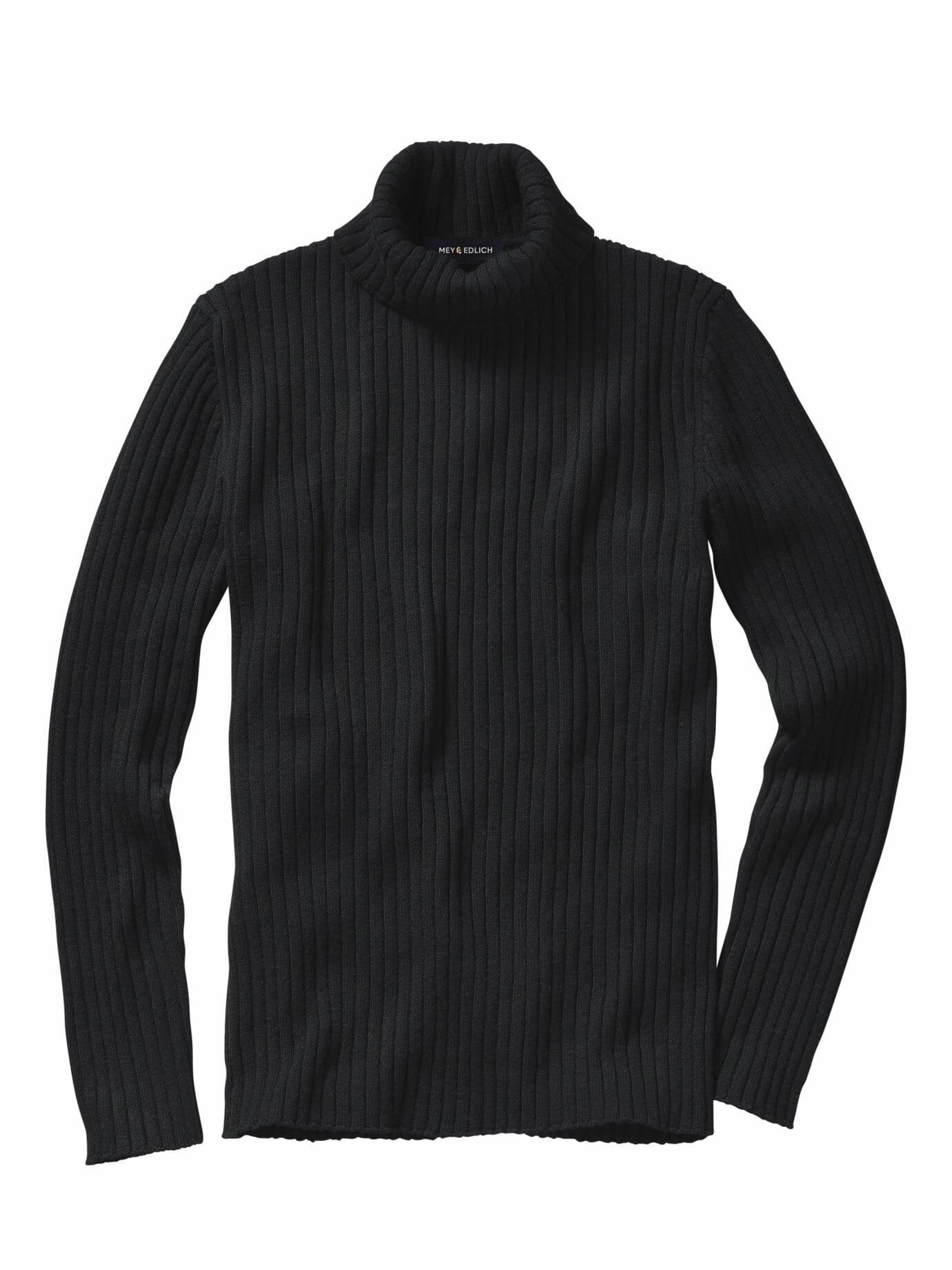 Mey & Edlich Herren Mr. Jobs-Rolli Schwarz 90 % Wolle, 10 % Polyester