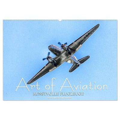 Art of Aviation - Kunstvolle Flugzeuge (Wandkalender 2026 DIN A2 quer), CALVENDO Monatskalender