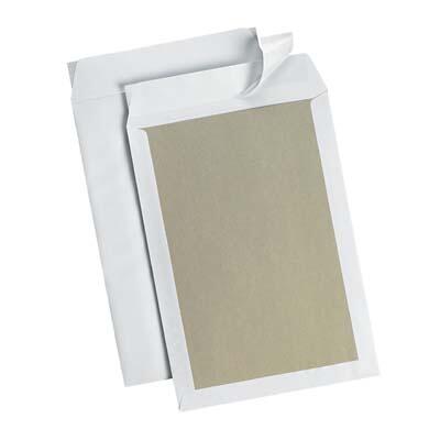 MAILmedia Papprückwandtaschen DIN B4 weiß 30131030