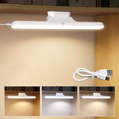 Friendly Fresh Finds Magnetic LED Desk Lamp Rechargeable Touch Light For Mirror Cabinet And Workspace white