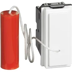 Legrand KW4033 LivingNow 1-moduliger Zugtaster mit Schließer- und Öffnerkontakt, Farbe White