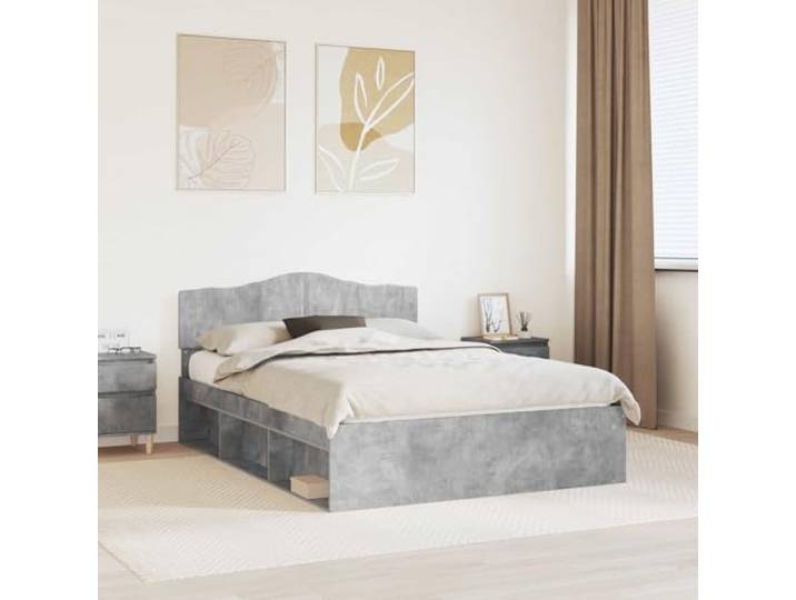 RJPLMFV Bettgestell, 160 x 200 cm, Holz, Massivkiefer Lattenrost inklusive, schlichtes Design, pflegeleicht, Hauptschlafzimmer oder Studio