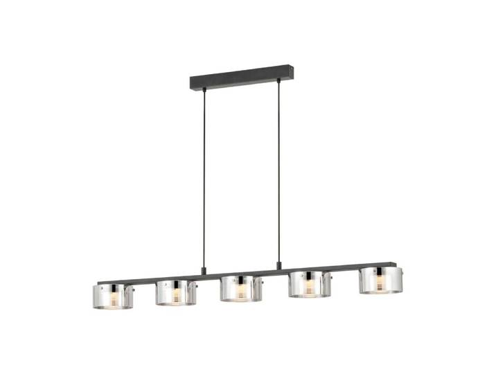EGLO COPILLOS, Flexible Halterung, Schwarz, Transparent, Schwarz, Transparent, Stahl, Glas, Zylinder