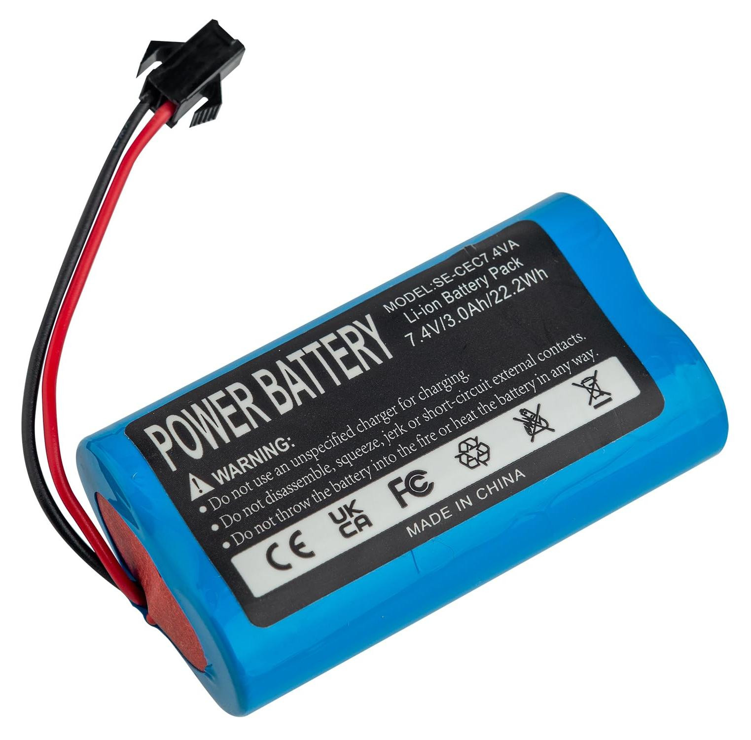 Dripio Lithium-ion batterij 7,4 V 3000 mAh voor Cecotec Conga compact modellen