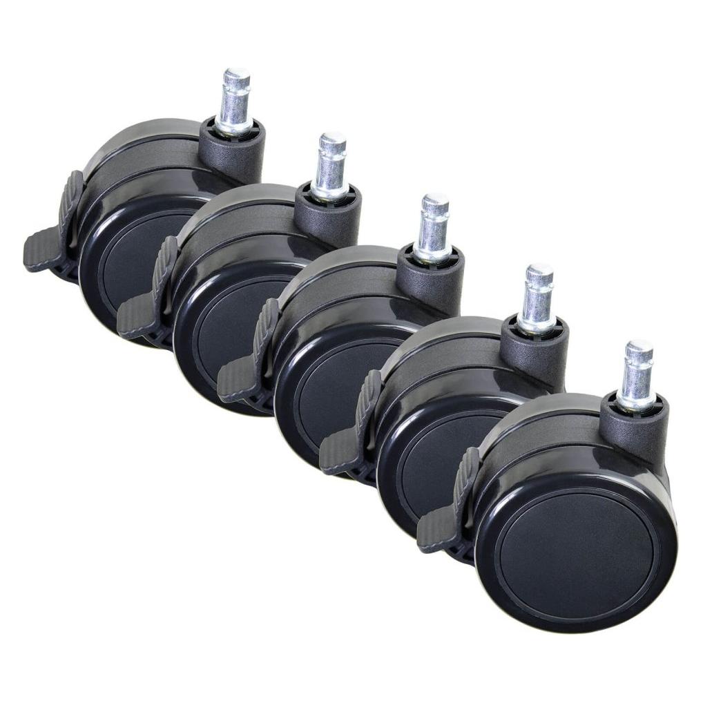 Arozzi Wheel Pack PU Lockable XL/ univerzální sada zamykatelných náhradních koleček pro herní židle (AZ-WHEEL-PACK-PU-LK-XL)