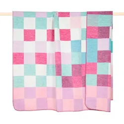 pad Kuscheldecke Chess 150 x 200 cm Mischgewebe Pink