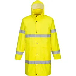 Warnschutz PVC-Regenmantel "H442" - S - gelb