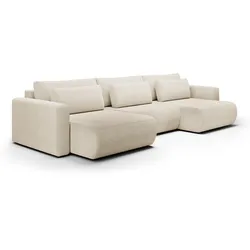 PANORAMASOFA Evy 4 Sitzplätze Beige