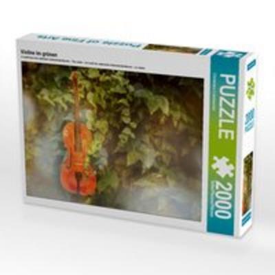 CALVENDO Puzzle Violine im grünen | 2000 Teile Lege-Größe 90 × 67 cm Foto-Puzzle für glückliche Stunden