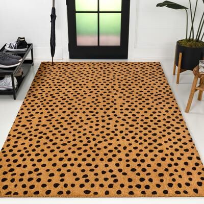 JONATHAN Y Classic Natural Coir Indoor/Outdoor Mat