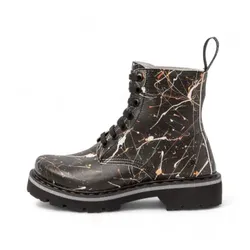 Art für Damen. 11166P112603_ESP Lederstiefeletten 1166P schwarz (36), Wohnung, Schnürsenkel, Lässig